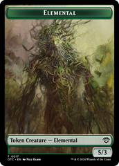 Insect // Elemental (0017) Double-Sided Token [Outlaws of Thunder Junction Commander Tokens] | Jomio and Rueliete's Cards and Comics