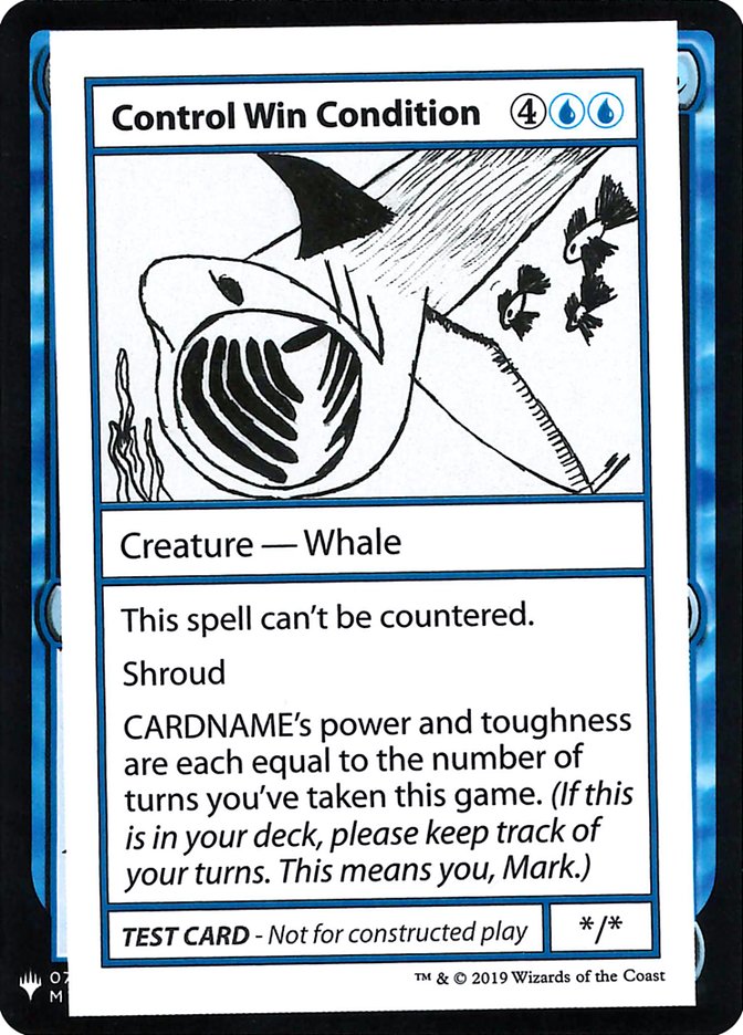 Control Win Condition [Mystery Booster Playtest Cards] | Jomio and Rueliete's Cards and Comics