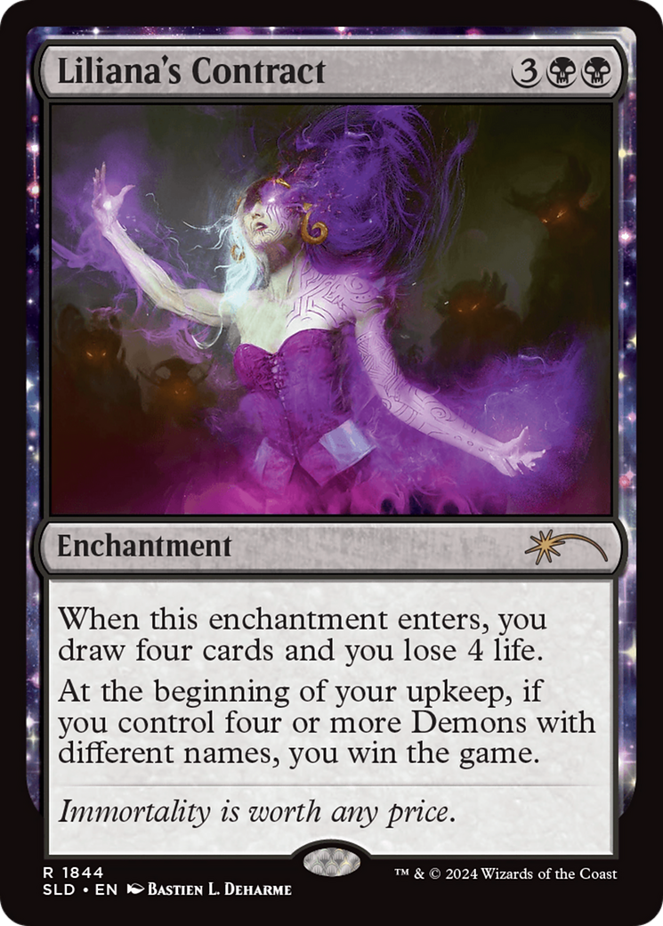 Liliana's Contract (1844) [Secret Lair Drop Series] | Jomio and Rueliete's Cards and Comics