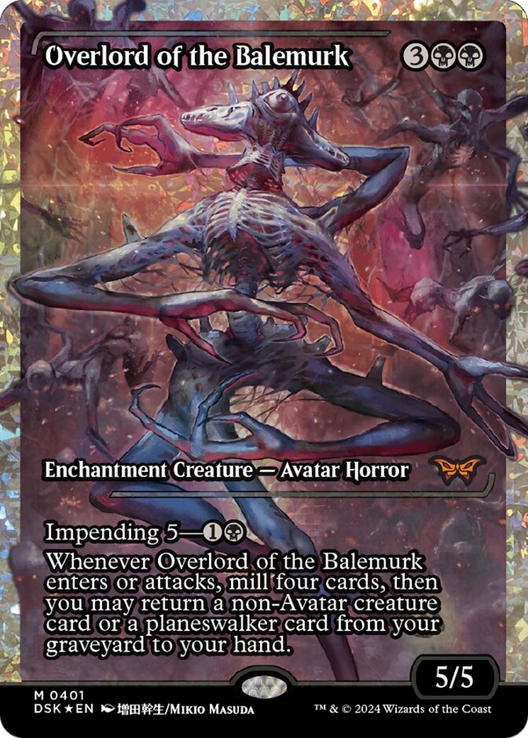 Overlord of the Balemurk (Japan Showcase Fracture Foil) [Duskmourn: House of Horror] | Jomio and Rueliete's Cards and Comics