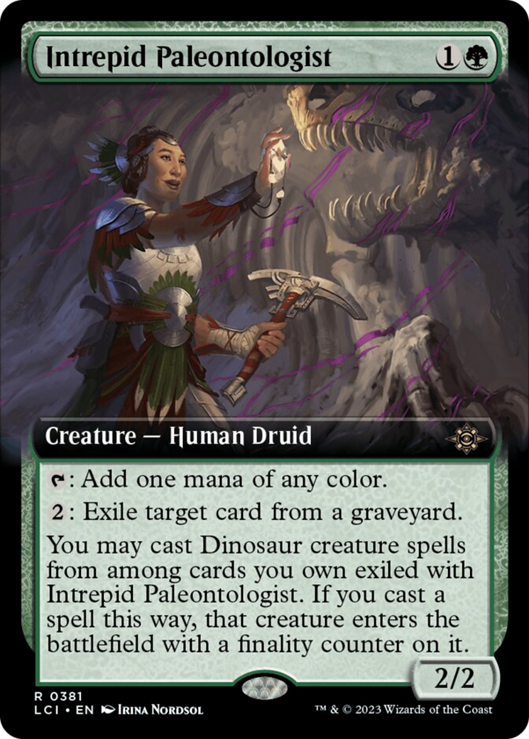 Intrepid Paleontologist (Extended Art) [The Lost Caverns of Ixalan] | Jomio and Rueliete's Cards and Comics