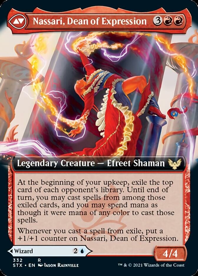 Uvilda, Dean of Perfection // Nassari, Dean of Expression (Extended Art) [Strixhaven: School of Mages] | Jomio and Rueliete's Cards and Comics