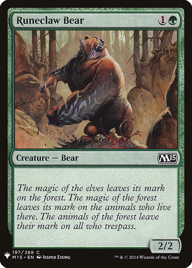 Runeclaw Bear [Mystery Booster] | Jomio and Rueliete's Cards and Comics
