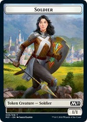 Soldier // Treasure Double-Sided Token [Core Set 2021 Tokens] | Jomio and Rueliete's Cards and Comics