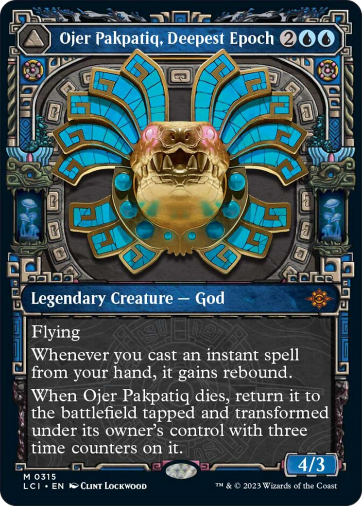 Ojer Pakpatiq, Deepest Epoch // Temple of Cyclical Time (Showcase) [The Lost Caverns of Ixalan] | Jomio and Rueliete's Cards and Comics