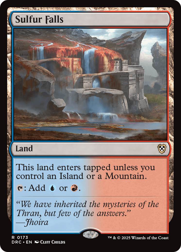 Sulfur Falls [Aetherdrift Commander] | Jomio and Rueliete's Cards and Comics