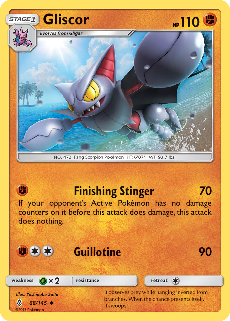 Gliscor (68/145) [Sun & Moon: Guardians Rising] | Jomio and Rueliete's Cards and Comics