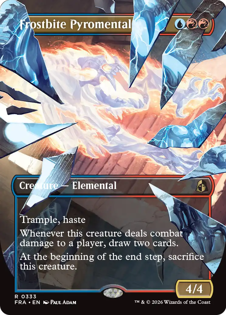 Frostbite Pyromental (Borderless) [Reality Fracture] | Jomio and Rueliete's Cards and Comics