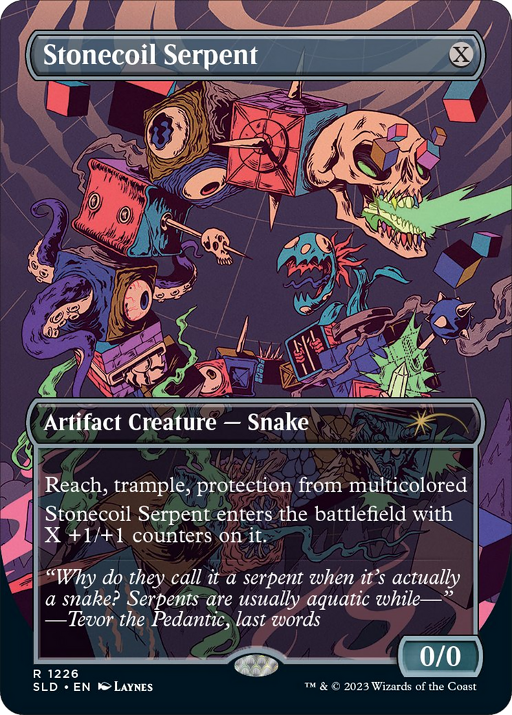 Stonecoil Serpent (Borderless) [Secret Lair Drop Series] | Jomio and Rueliete's Cards and Comics