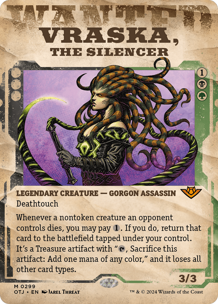 Vraska, the Silencer (Showcase) [Outlaws of Thunder Junction] | Jomio and Rueliete's Cards and Comics
