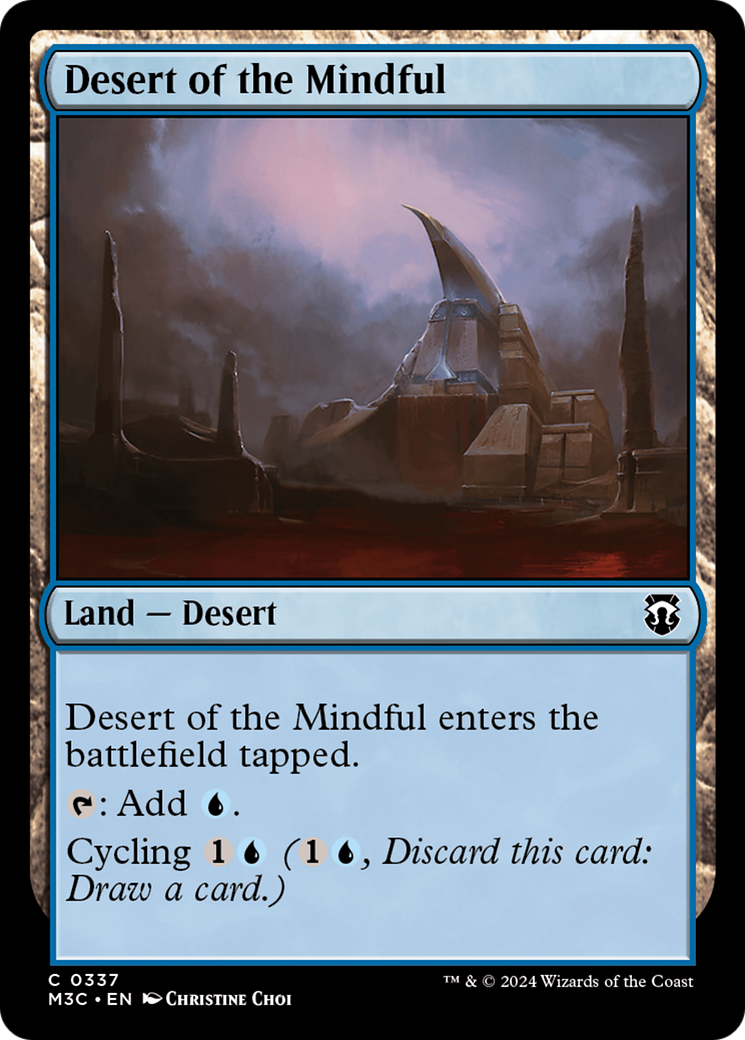 Desert of the Mindful (Ripple Foil) [Modern Horizons 3 Commander] | Jomio and Rueliete's Cards and Comics