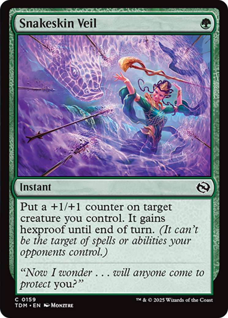 Snakeskin Veil [Tarkir: Dragonstorm] | Jomio and Rueliete's Cards and Comics