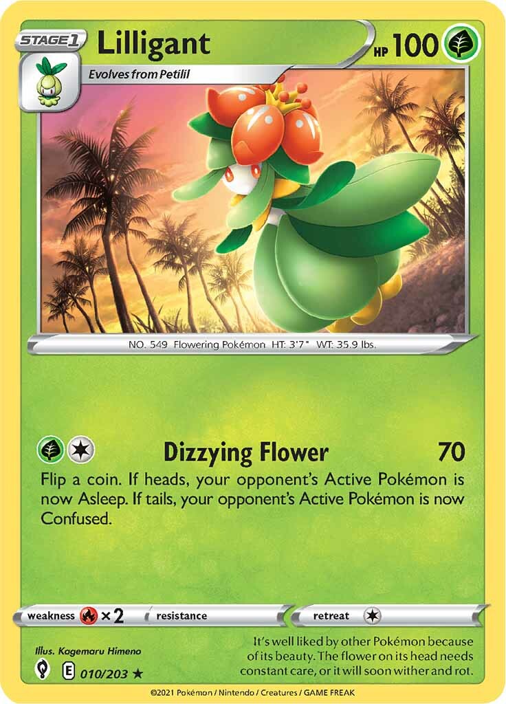 Lilligant (010/203) [Sword & Shield: Evolving Skies] | Jomio and Rueliete's Cards and Comics
