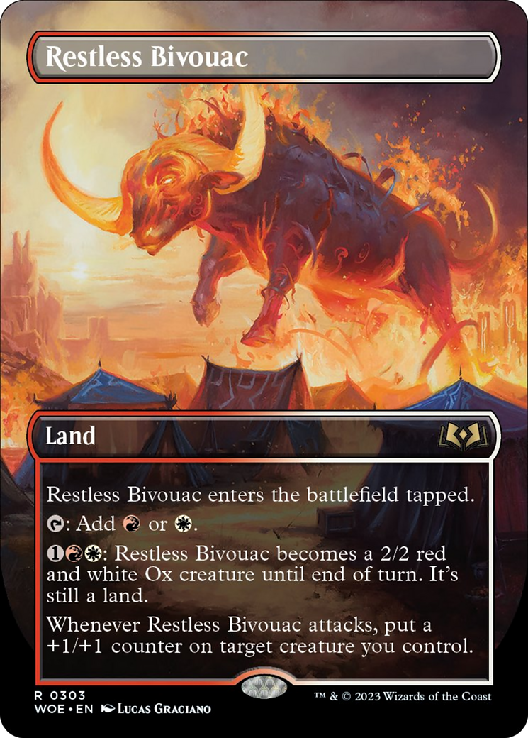 Restless Bivouac (Borderless Alternate Art) [Wilds of Eldraine] | Jomio and Rueliete's Cards and Comics