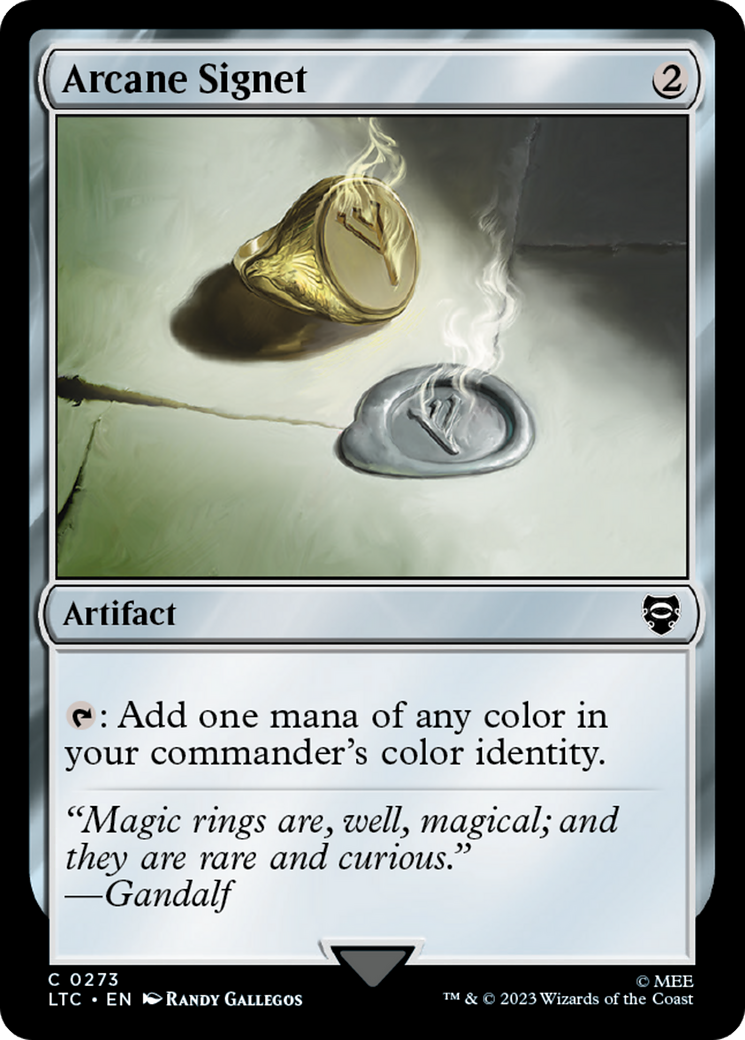 Arcane Signet [The Lord of the Rings: Tales of Middle-Earth Commander] | Jomio and Rueliete's Cards and Comics