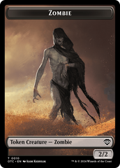 Zombie // Ox Warrior Double-Sided Token [Outlaws of Thunder Junction Commander Tokens] | Jomio and Rueliete's Cards and Comics