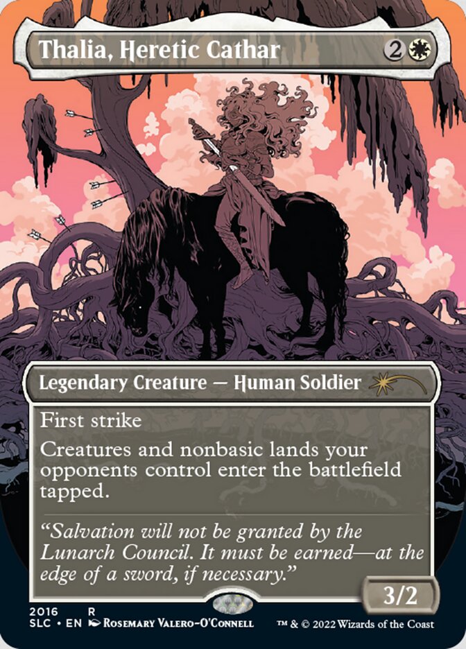 Thalia, Heretic Cathar (Borderless) [Secret Lair Countdown Kit] | Jomio and Rueliete's Cards and Comics