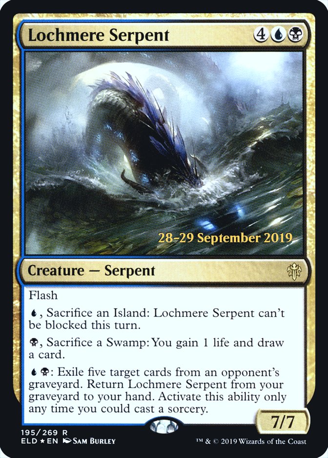 Lochmere Serpent [Throne of Eldraine Prerelease Promos] | Jomio and Rueliete's Cards and Comics