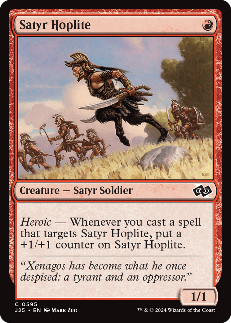 Satyr Hoplite [Foundations Jumpstart] | Jomio and Rueliete's Cards and Comics