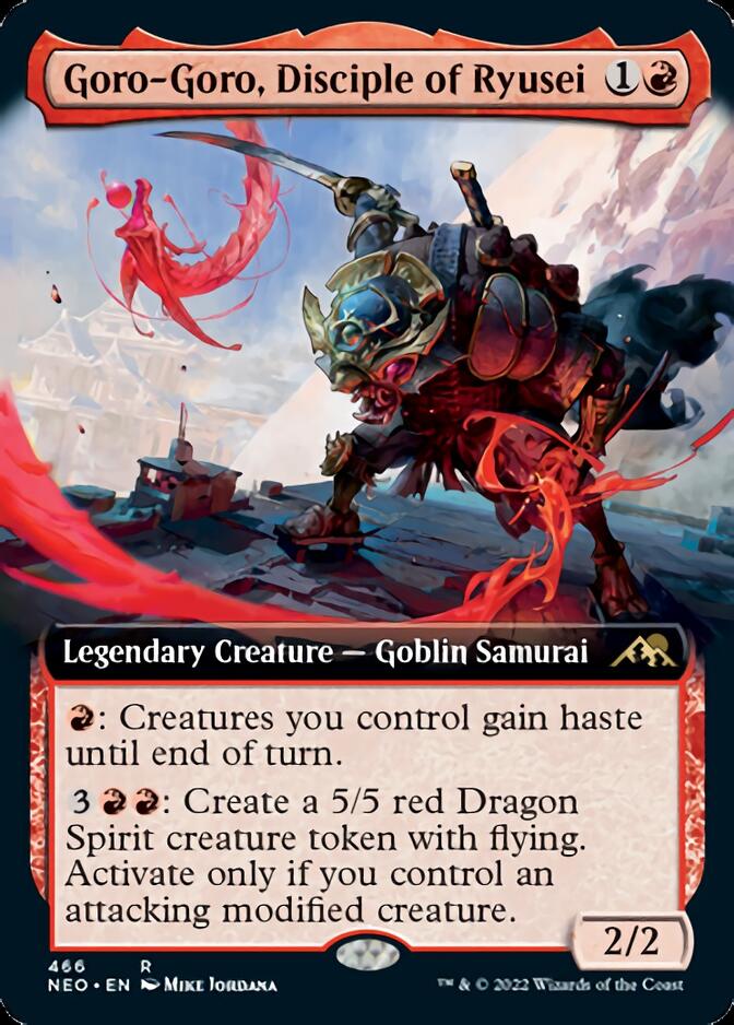 Goro-Goro, Disciple of Ryusei (Extended Art) [Kamigawa: Neon Dynasty] | Jomio and Rueliete's Cards and Comics