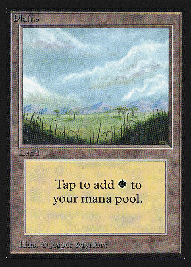 Plains (Trees on Plain / Signature on Right) [International Collectors' Edition] | Jomio and Rueliete's Cards and Comics