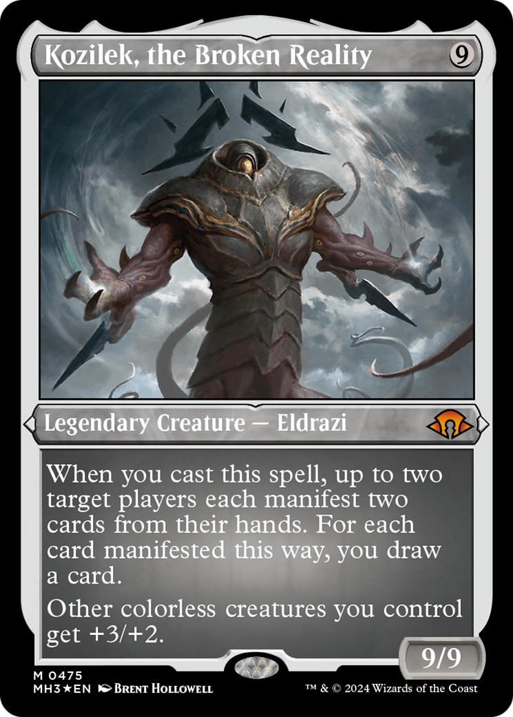 Kozilek, the Broken Reality (Foil Etched) [Modern Horizons 3] | Jomio and Rueliete's Cards and Comics