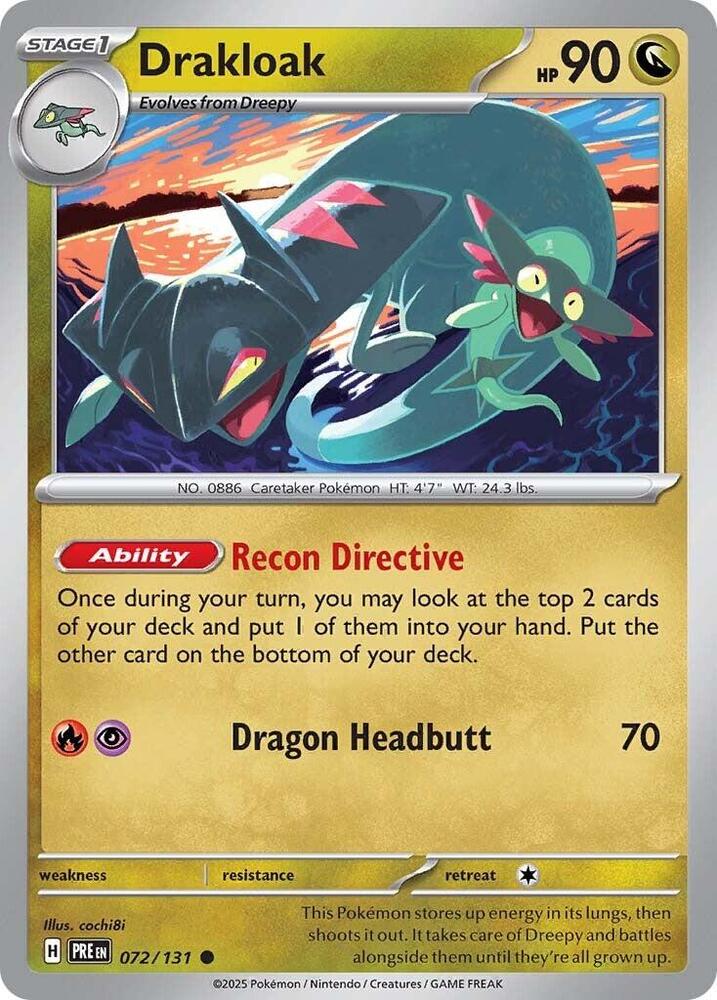 Drakloak (072/131) [Scarlet & Violet: Prismatic Evolutions] | Jomio and Rueliete's Cards and Comics