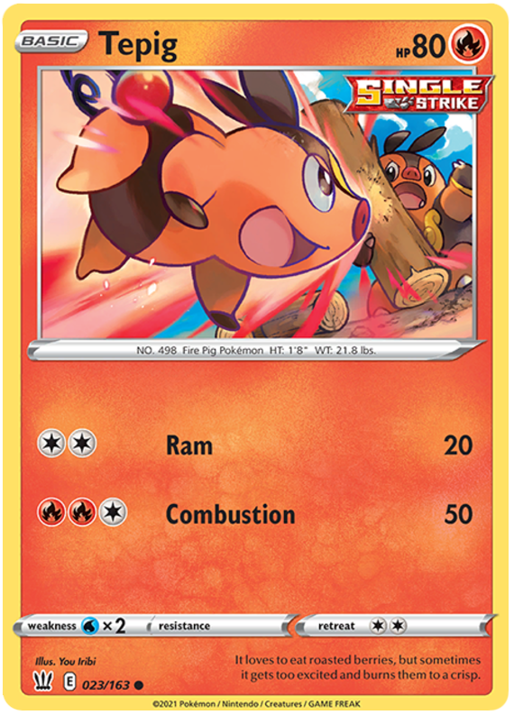 Tepig (023/163) [Sword & Shield: Battle Styles] | Jomio and Rueliete's Cards and Comics