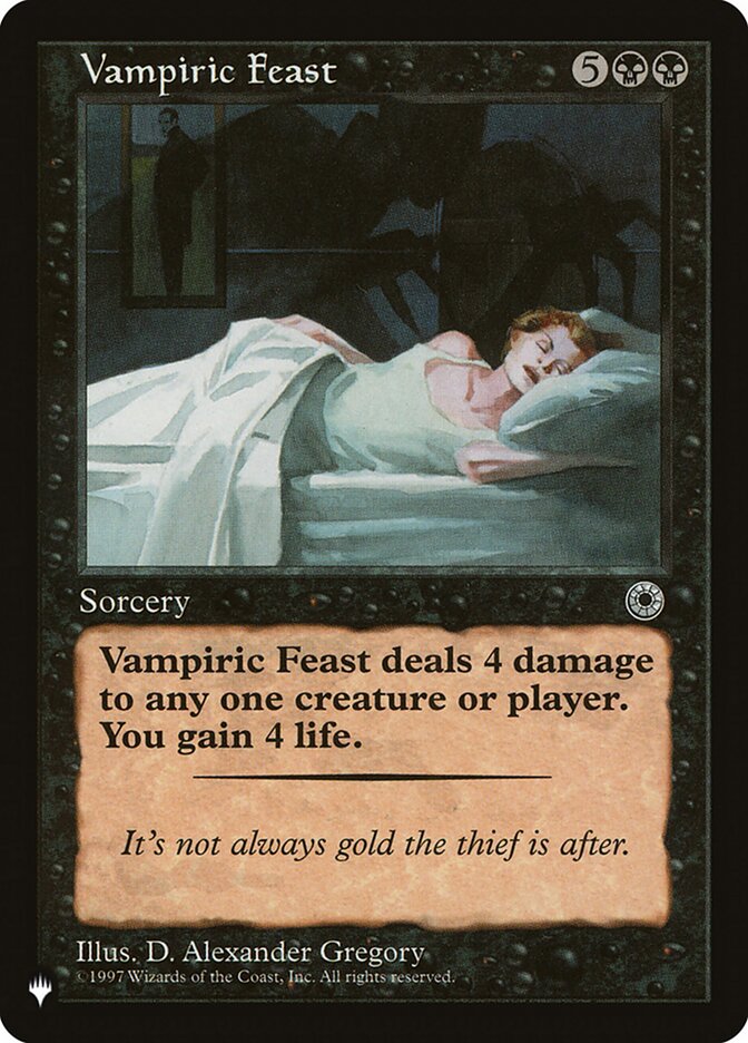 Vampiric Feast [The List] | Jomio and Rueliete's Cards and Comics