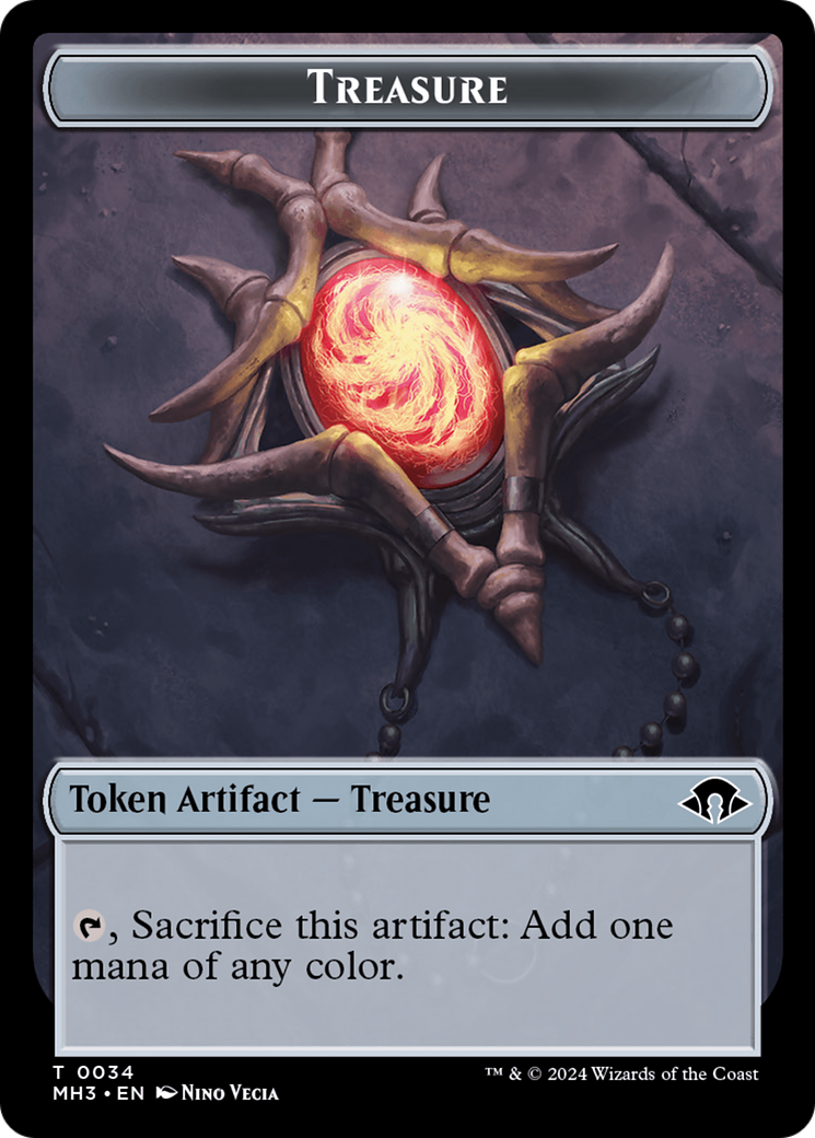 Copy // Treasure Double-Sided Token [Modern Horizons 3 Tokens] | Jomio and Rueliete's Cards and Comics