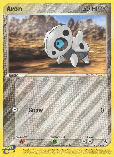 Aron (50/109) [EX: Ruby & Sapphire] | Jomio and Rueliete's Cards and Comics