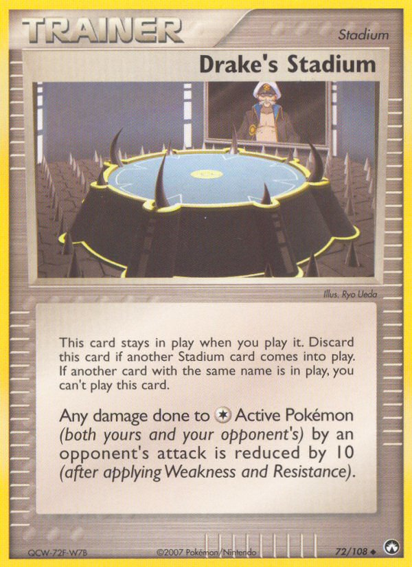 Drake's Stadium (72/108) [EX: Power Keepers] | Jomio and Rueliete's Cards and Comics