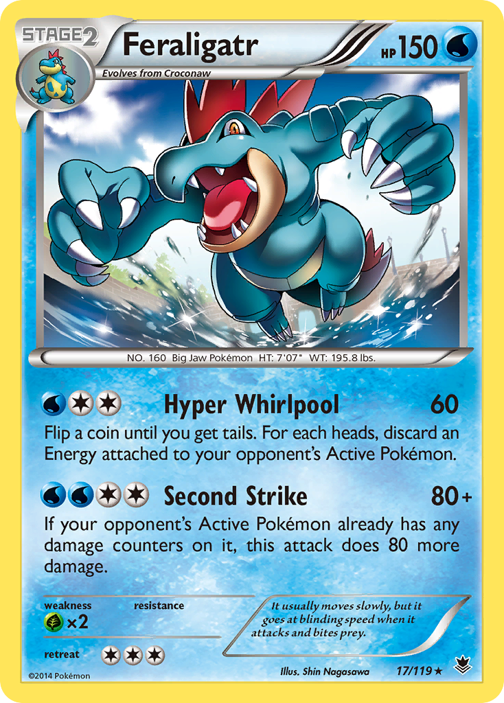 Feraligatr (17/119) [XY: Phantom Forces] | Jomio and Rueliete's Cards and Comics
