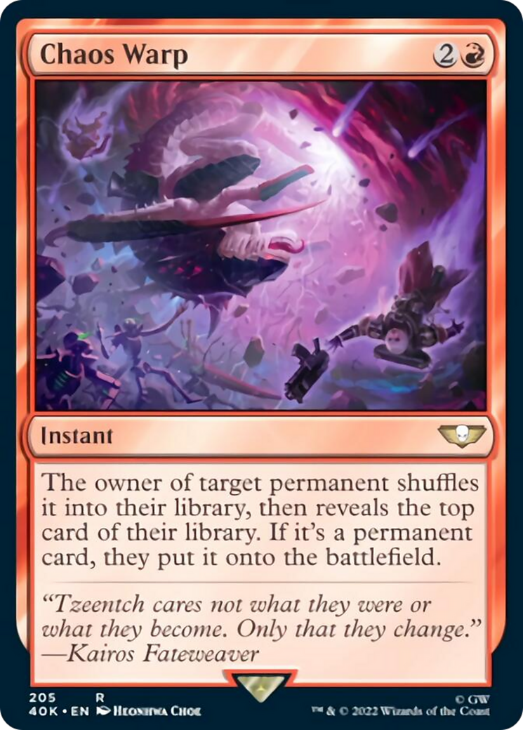 Chaos Warp (Surge Foil) [Warhammer 40,000] | Jomio and Rueliete's Cards and Comics