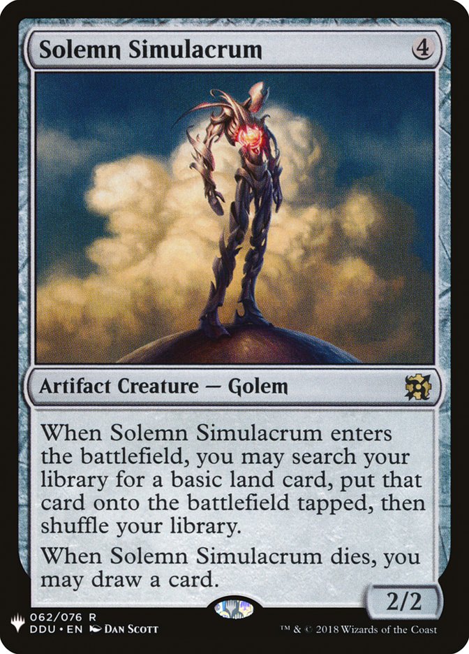 Solemn Simulacrum [Mystery Booster] | Jomio and Rueliete's Cards and Comics