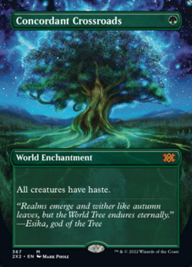 Concordant Crossroads (Borderless Alternate Art) [Double Masters 2022] | Jomio and Rueliete's Cards and Comics