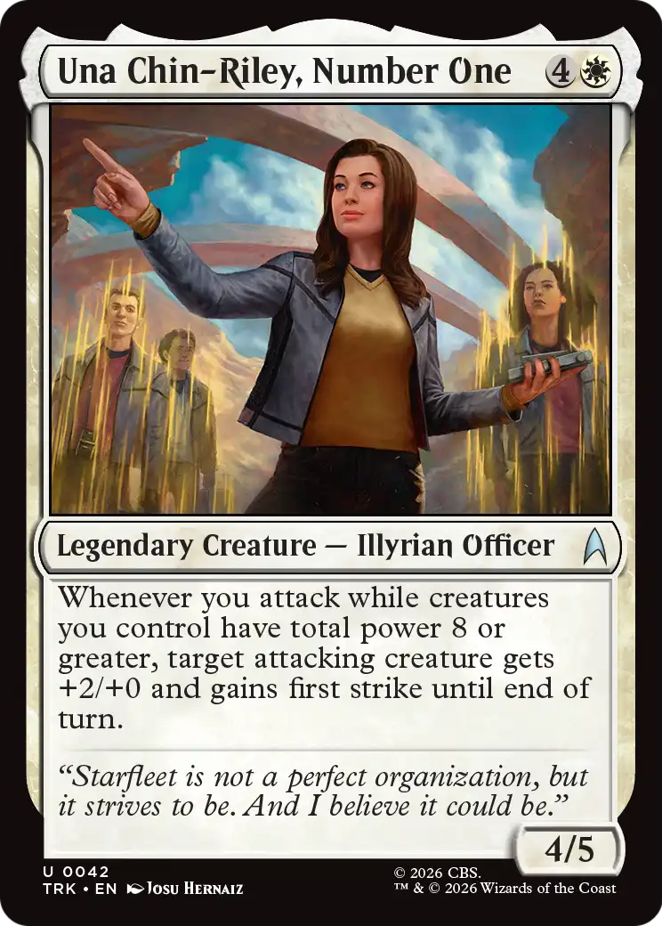 Una Chin-Riley, Number One [Star Trek] | Jomio and Rueliete's Cards and Comics