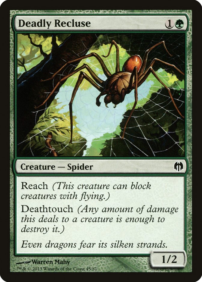 Deadly Recluse [Duel Decks: Heroes vs. Monsters] | Jomio and Rueliete's Cards and Comics