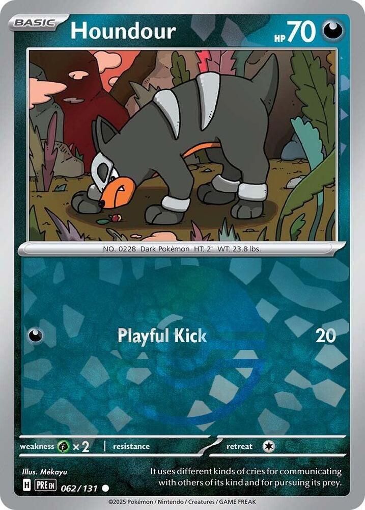 Houndour (062/131) (Poke Ball Pattern) [Scarlet & Violet: Prismatic Evolutions] | Jomio and Rueliete's Cards and Comics