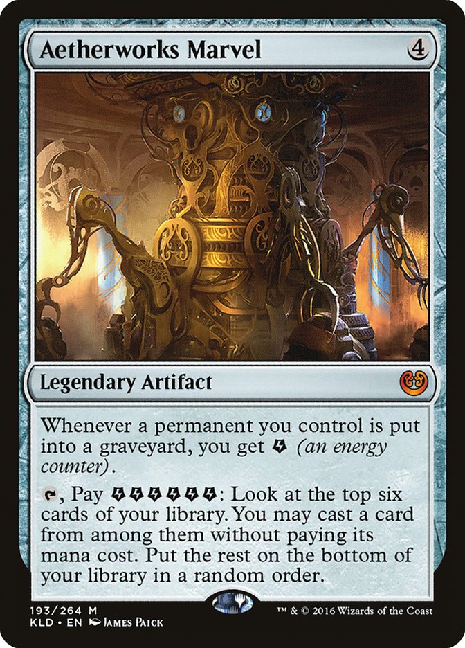 Aetherworks Marvel [Kaladesh] | Jomio and Rueliete's Cards and Comics