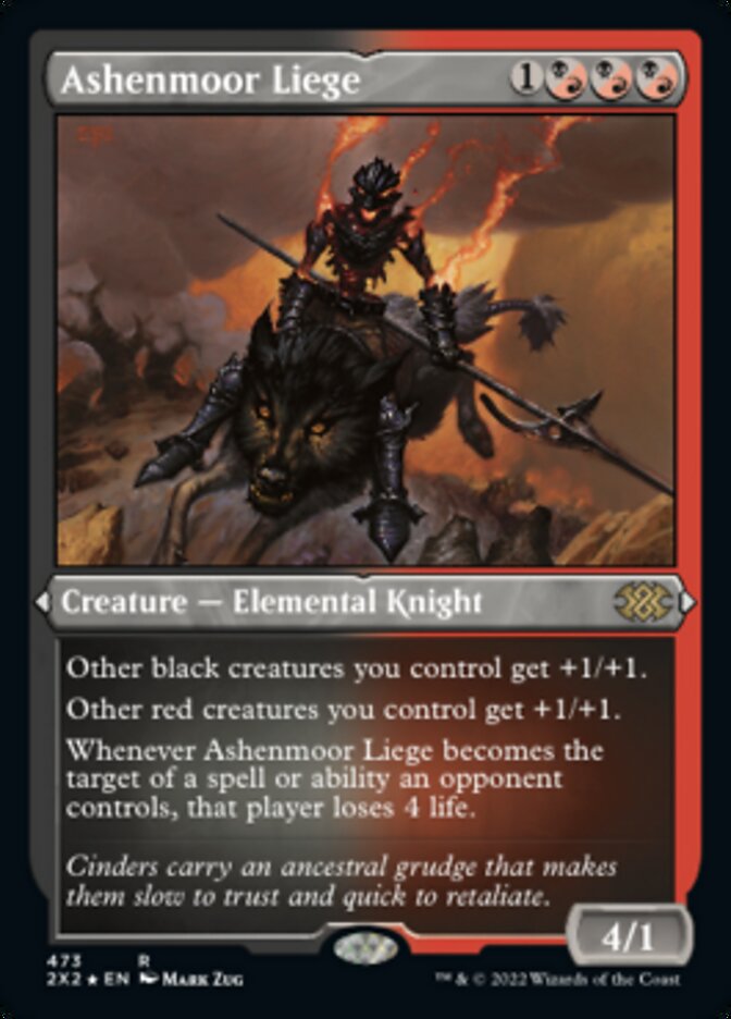 Ashenmoor Liege (Foil Etched) [Double Masters 2022] | Jomio and Rueliete's Cards and Comics