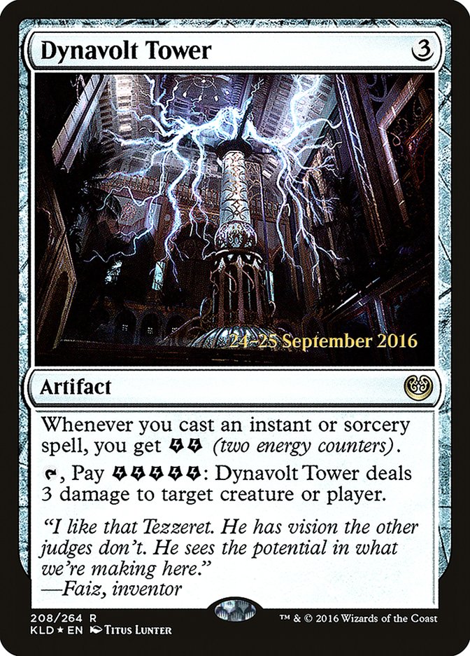Dynavolt Tower [Kaladesh Prerelease Promos] | Jomio and Rueliete's Cards and Comics