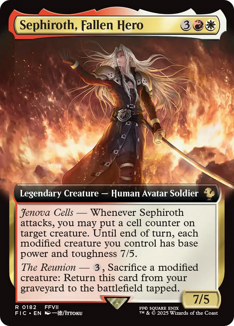Sephiroth, Fallen Hero (Extended Art) [FINAL FANTASY Commander] | Jomio and Rueliete's Cards and Comics