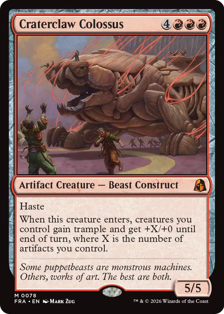 Craterclaw Colossus [Reality Fracture] | Jomio and Rueliete's Cards and Comics