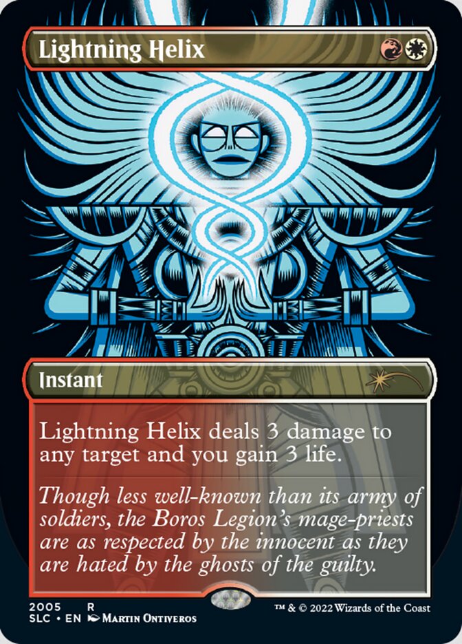 Lightning Helix (Borderless) [Secret Lair Countdown Kit] | Jomio and Rueliete's Cards and Comics
