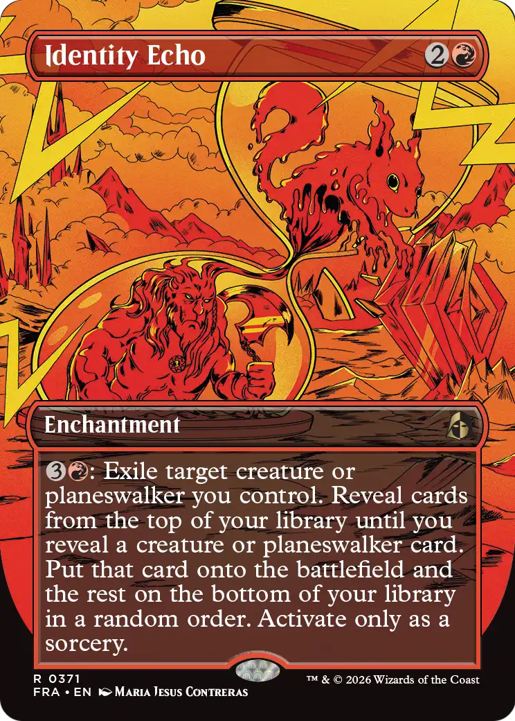 Identity Echo (Borderless) [Reality Fracture] | Jomio and Rueliete's Cards and Comics