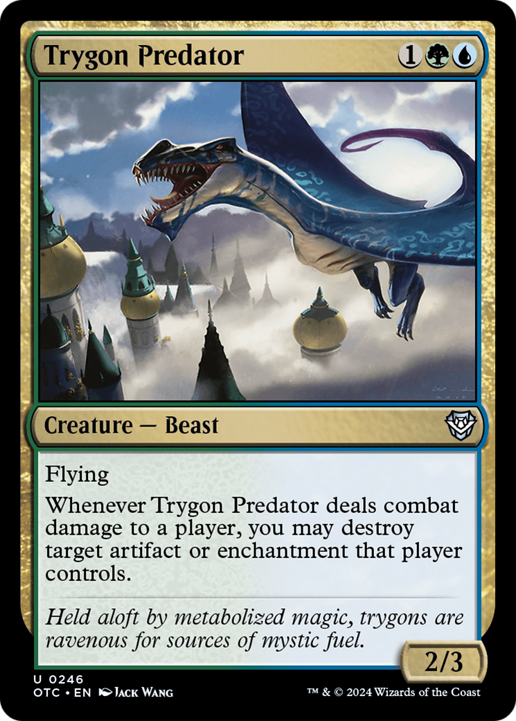 Trygon Predator [Outlaws of Thunder Junction Commander] | Jomio and Rueliete's Cards and Comics
