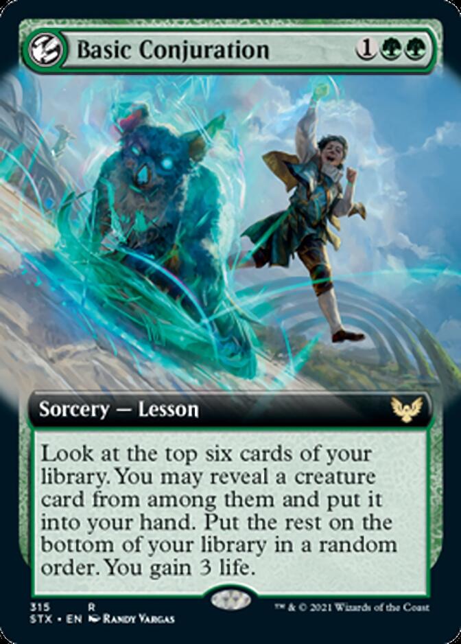 Basic Conjuration (Extended Art) [Strixhaven: School of Mages] | Jomio and Rueliete's Cards and Comics
