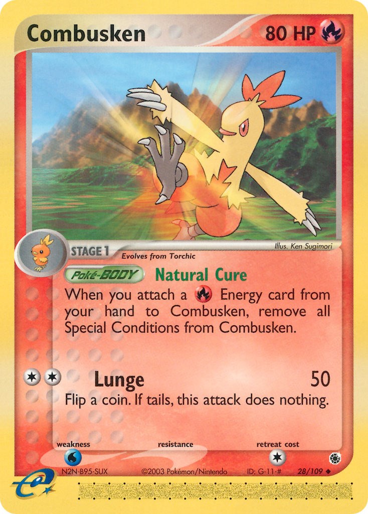 Combusken (28/109) [EX: Ruby & Sapphire] | Jomio and Rueliete's Cards and Comics