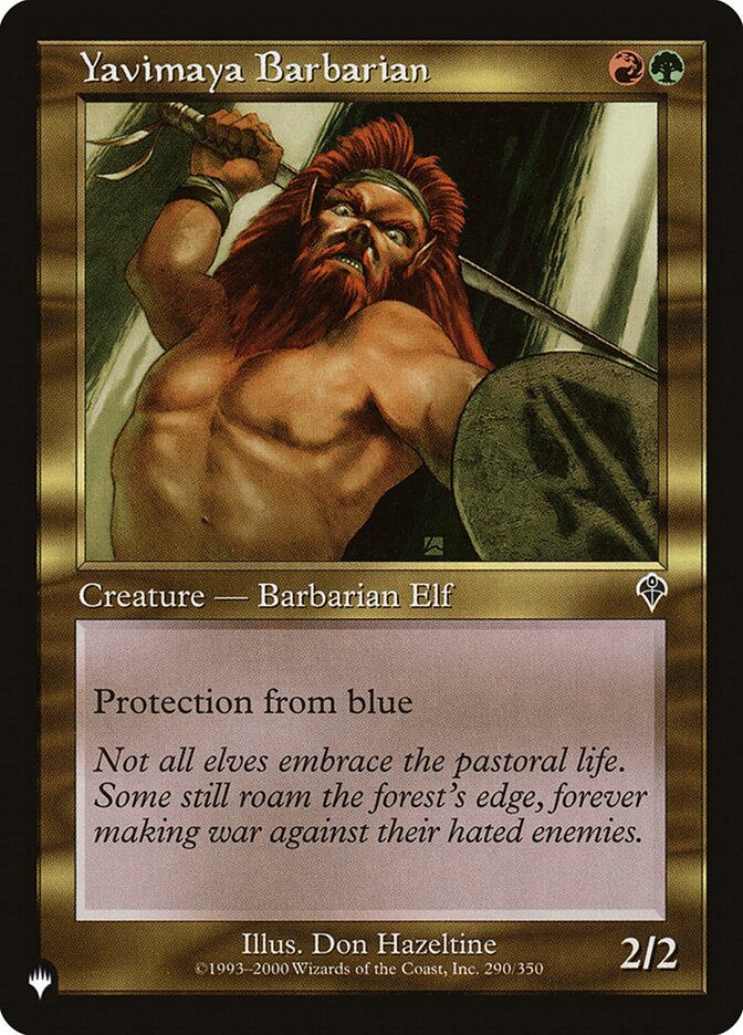 Yavimaya Barbarian [The List] | Jomio and Rueliete's Cards and Comics